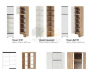 Спальня Гретта дуб крафт белый/антрацит