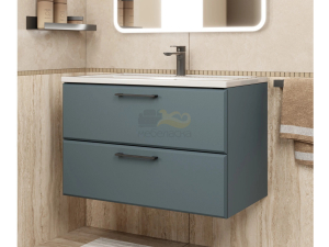 Тумба с раковиной Uperwood Foster серый графит 80 см