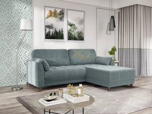 Угловой диван Скандинавия Newtone aqua blue