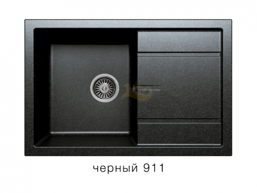 Мойка кварцевая Tolero R-112 Черный 911