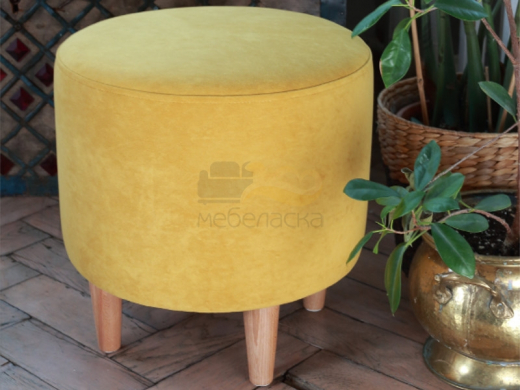 Пуф круглый Lekki Yellow