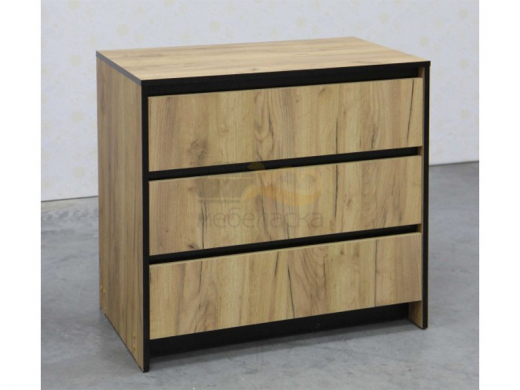 Комод 3 ящика Бостон дуб вотан
